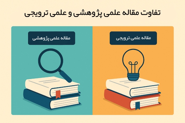 فرق انواع مقالات